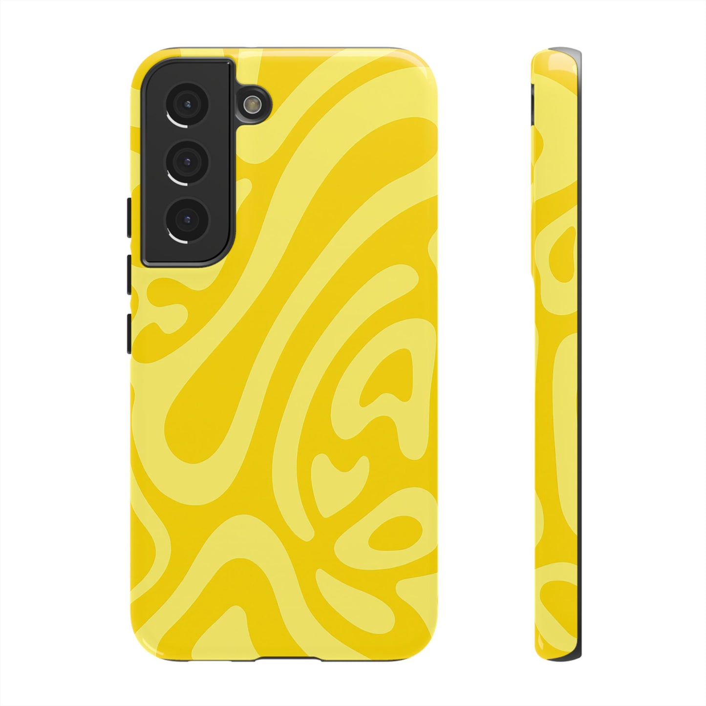 iPhone 17 Pro Max Case | Yellow Wave (Tough)