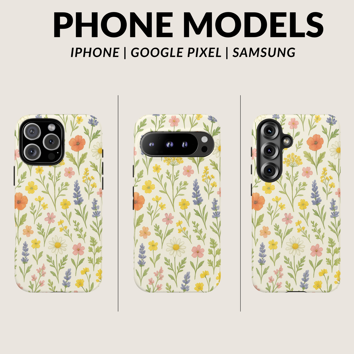 iPhone 17 Pro Max Case | Wildflowers (Tough)