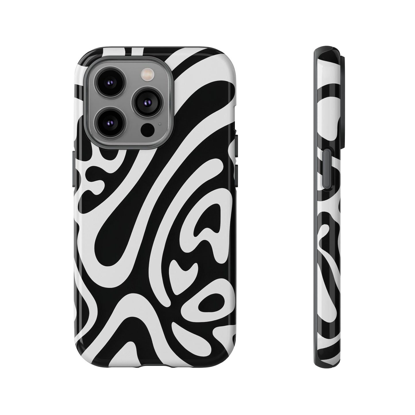 iPhone 17 Pro Max Case | Black Wave (Tough)