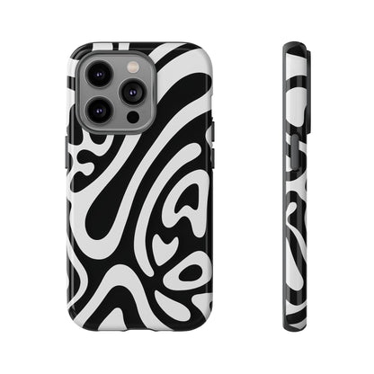 iPhone 17 Pro Max Case | Black Wave (Tough)