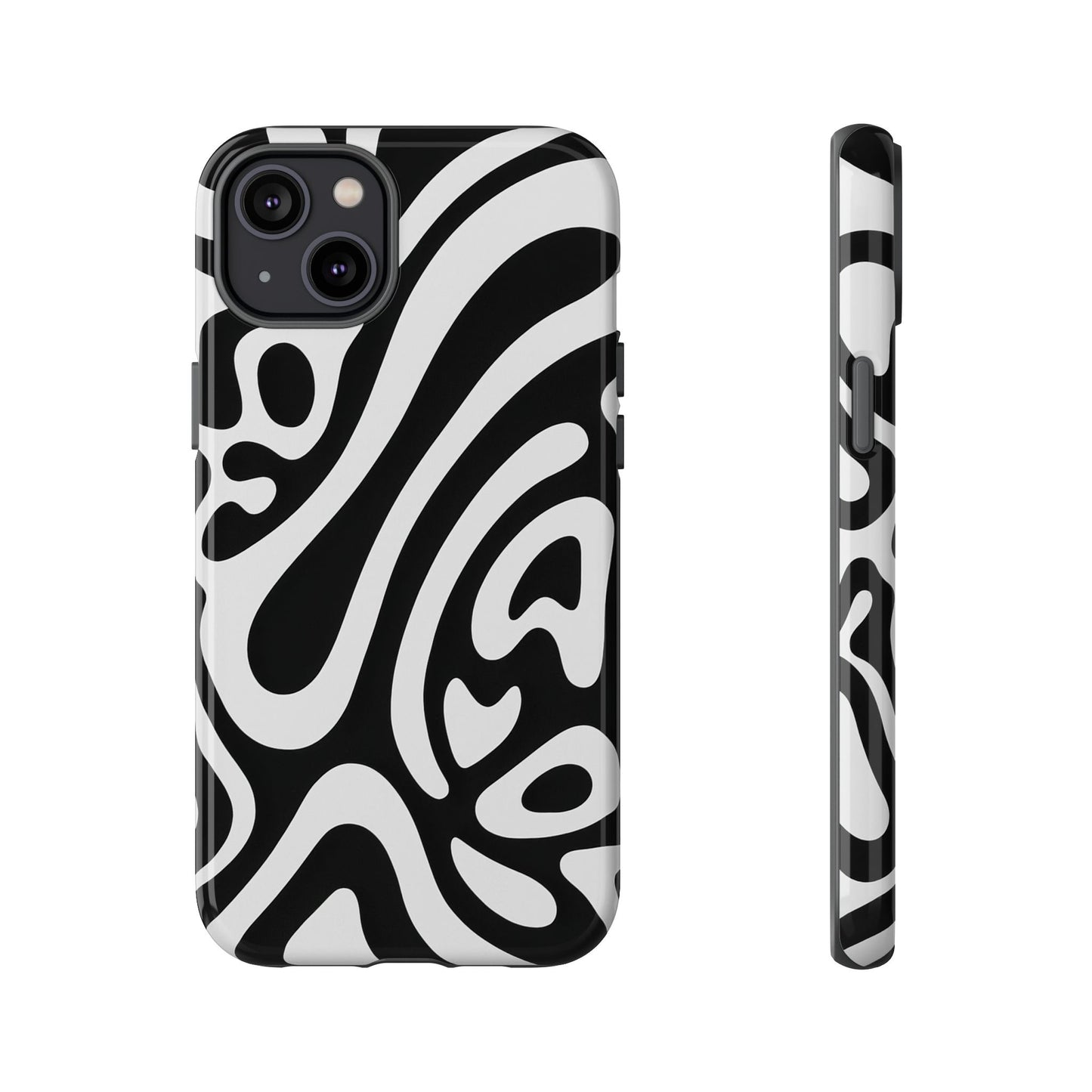 iPhone 17 Pro Max Case | Black Wave (Tough)