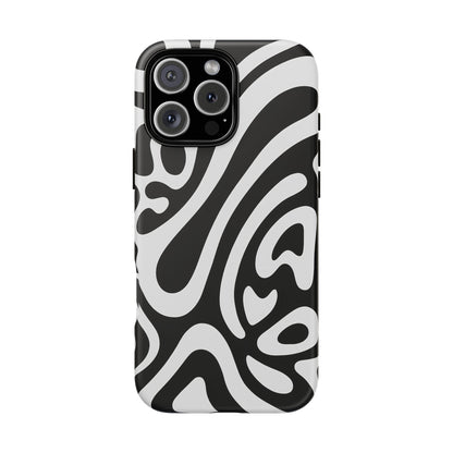 iPhone 17 Pro Max Case | Black Wave (Tough)