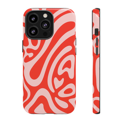 iPhone 17 Pro Max Case | Red Wave (Tough)