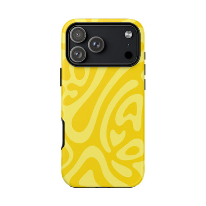 iPhone 17 Pro Max Case | Yellow Wave (Tough)