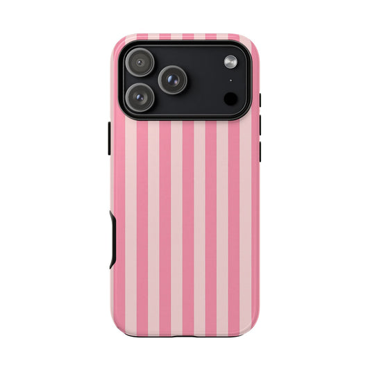 iPhone 17 Pro Max Case | Pink Stripes (Tough)
