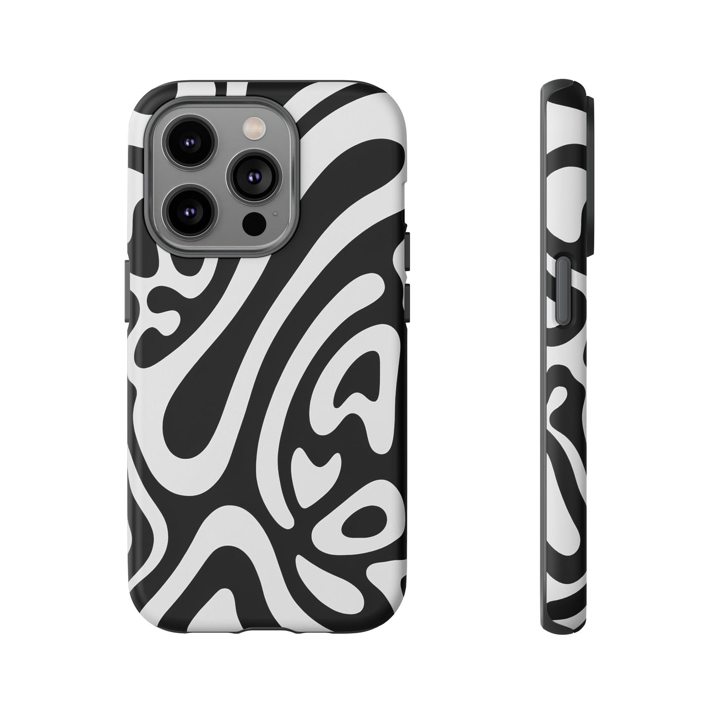 iPhone 17 Pro Max Case | Black Wave (Tough)