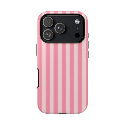 iPhone 17 Pro Max Case | Pink Stripes (Tough)