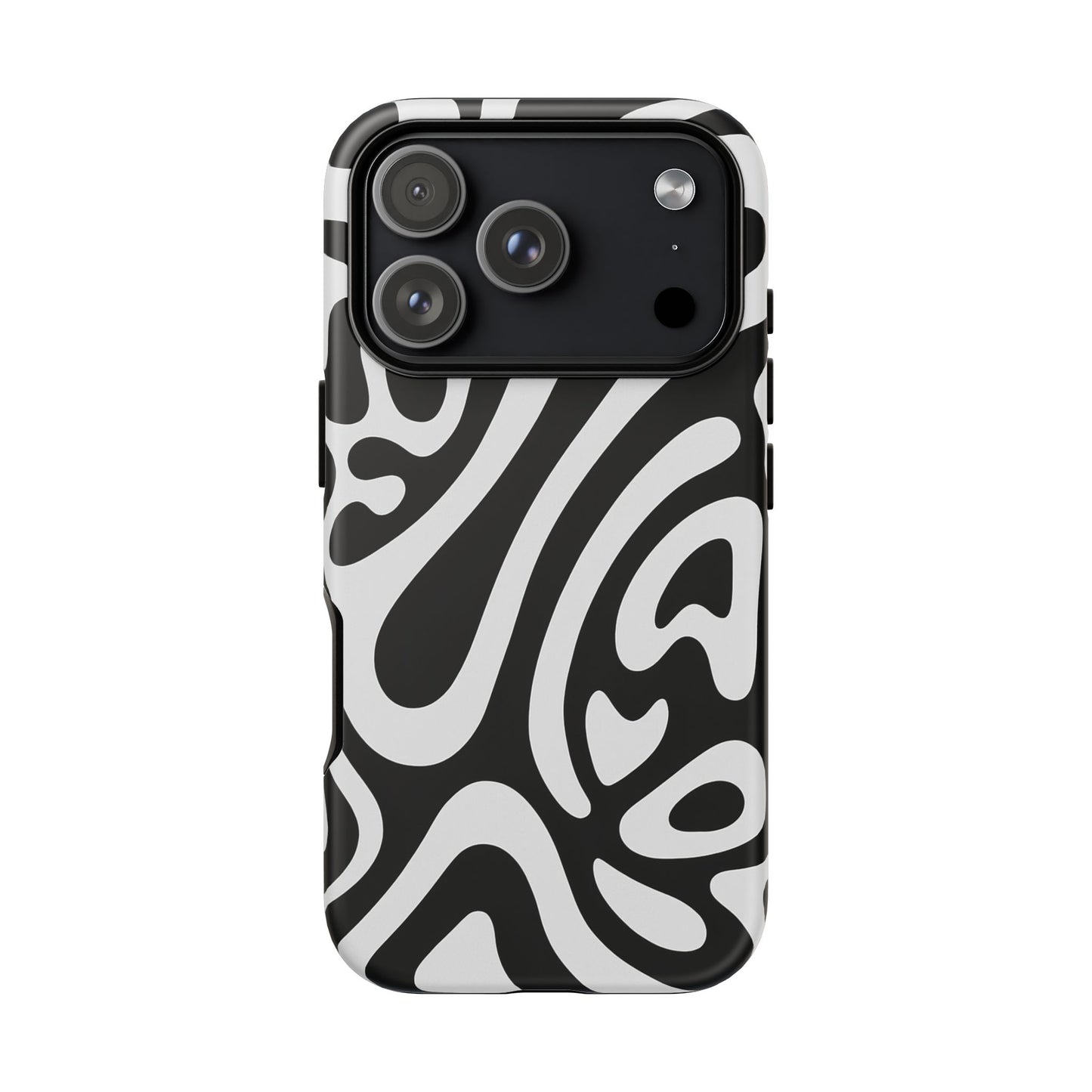 iPhone 17 Pro Max Case | Black Wave (Tough)