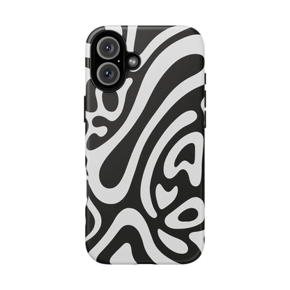 iPhone 17 Pro Max Case | Black Wave (Tough)