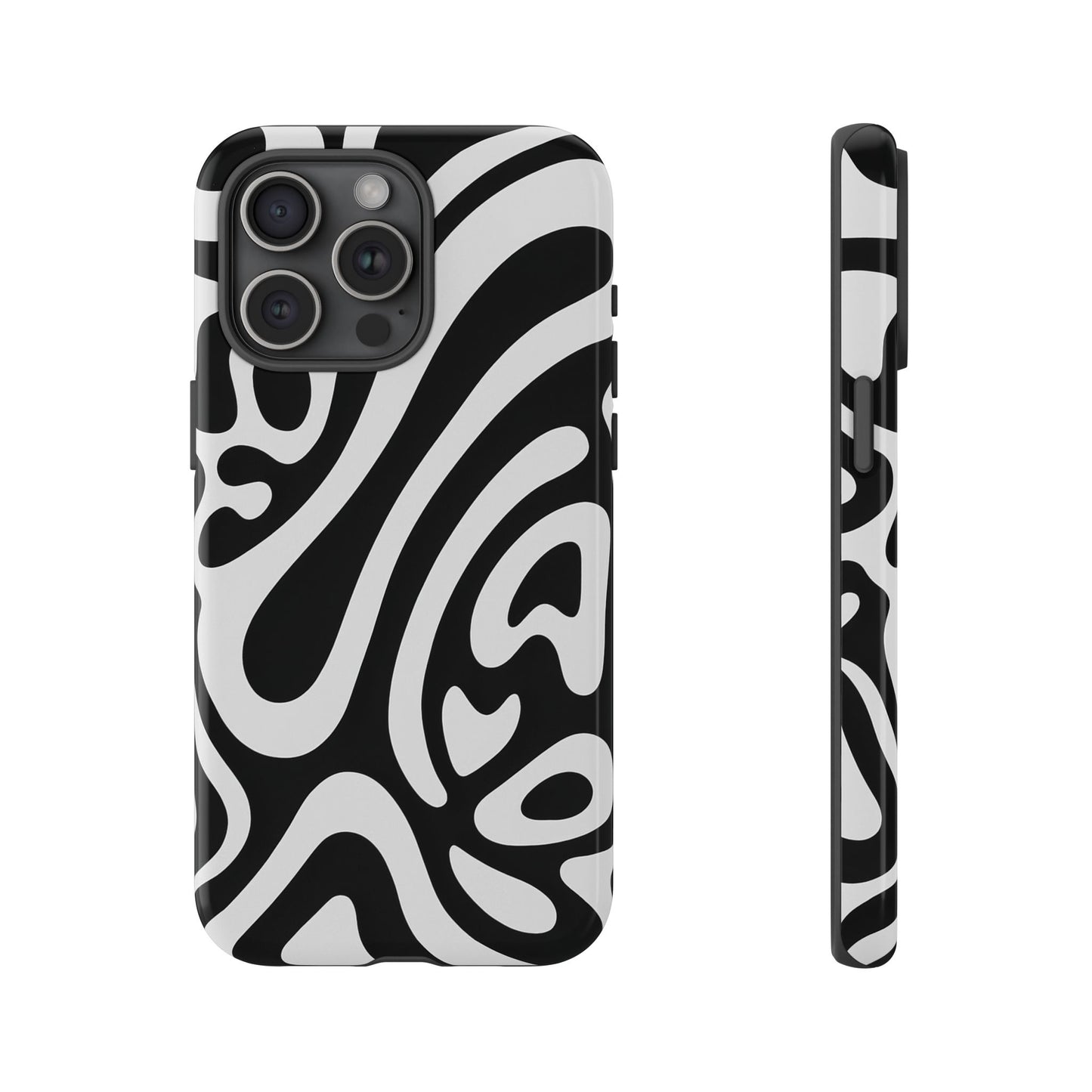 iPhone 17 Pro Max Case | Black Wave (Tough)