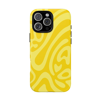 iPhone 17 Pro Max Case | Yellow Wave (Tough)