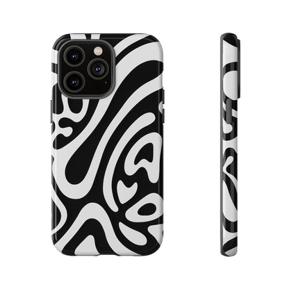 iPhone 17 Pro Max Case | Black Wave (Tough)