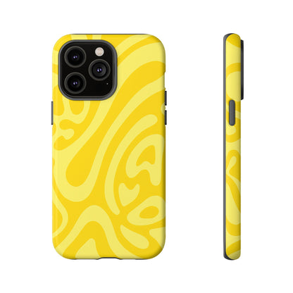 iPhone 17 Pro Max Case | Yellow Wave (Tough)
