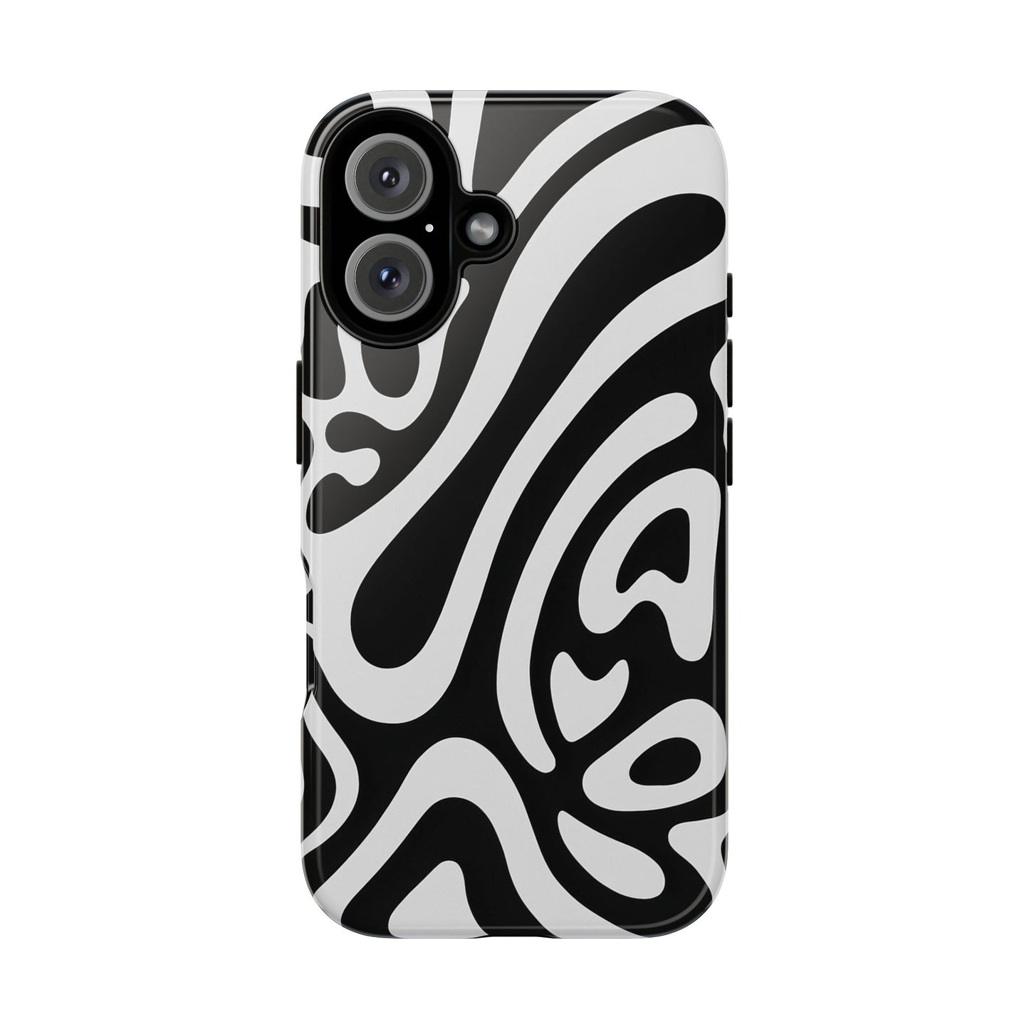 iPhone 17 Pro Max Case | Black Wave (Tough)