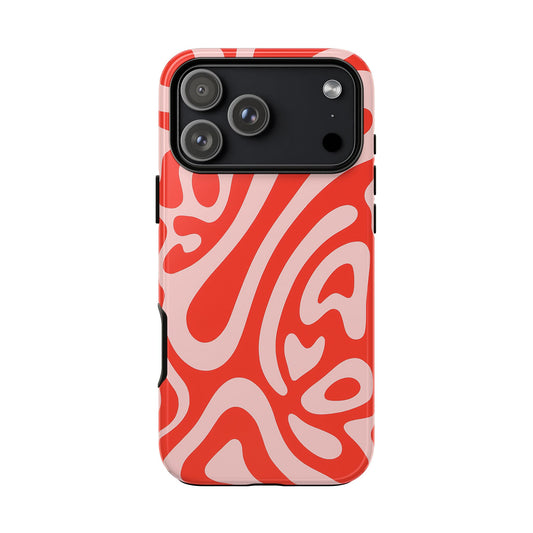 iPhone 17 Pro Max Case | Red Wave (Tough)