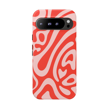 iPhone 17 Pro Max Case | Red Wave (Tough)