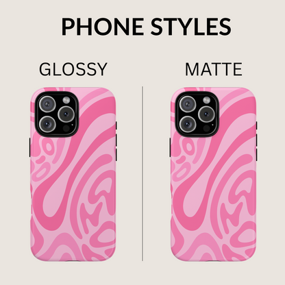 iPhone 17 Pro Max Case | Pink Wave (Tough)
