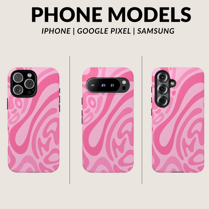 iPhone 17 Pro Max Case | Pink Wave (Tough)