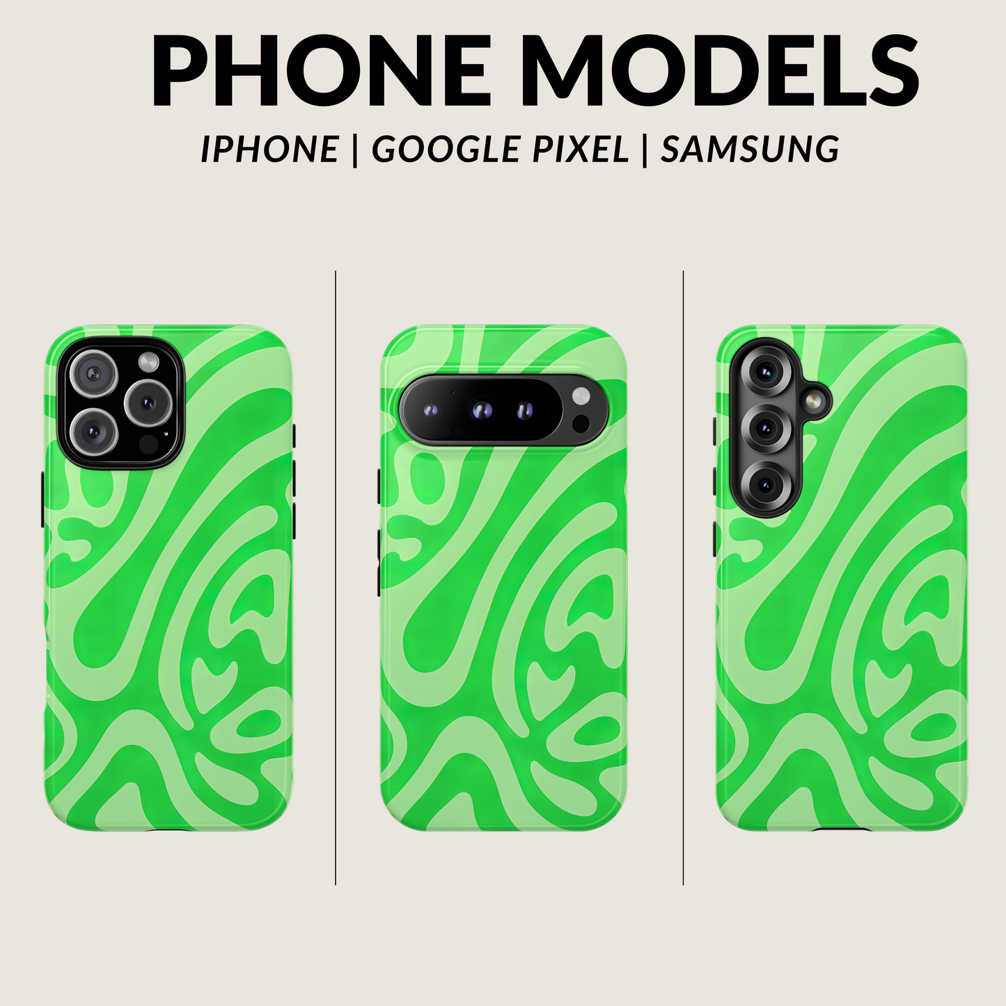 iPhone 17 Pro Max Case | Green Wave (Tough)
