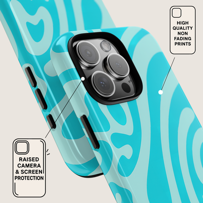 iPhone 17 Pro Max Case | Blue Wave (Tough)