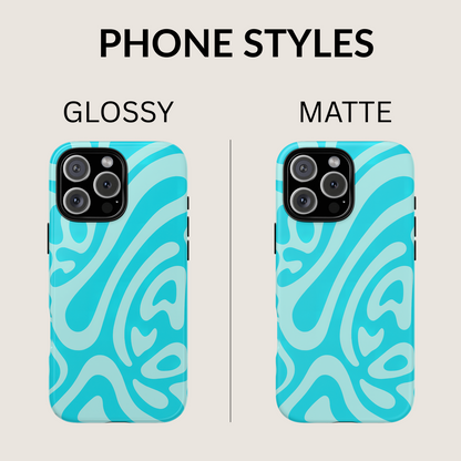 iPhone 17 Pro Max Case | Blue Wave (Tough)