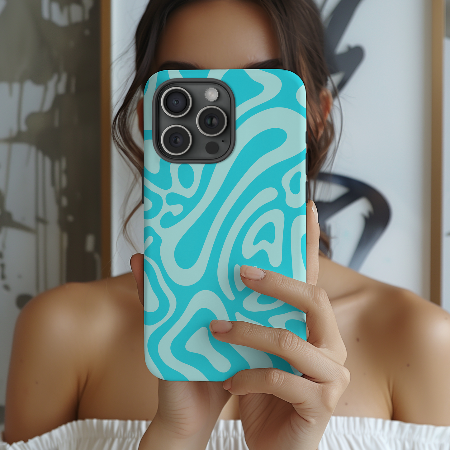 iPhone 17 Pro Max Case | Blue Wave (Tough)