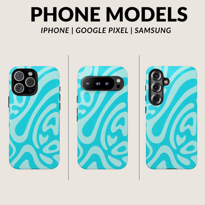 iPhone 17 Pro Max Case | Blue Wave (Tough)