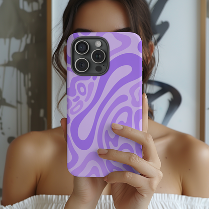 iPhone 17 Pro Max Case | Purple Wave (Tough)