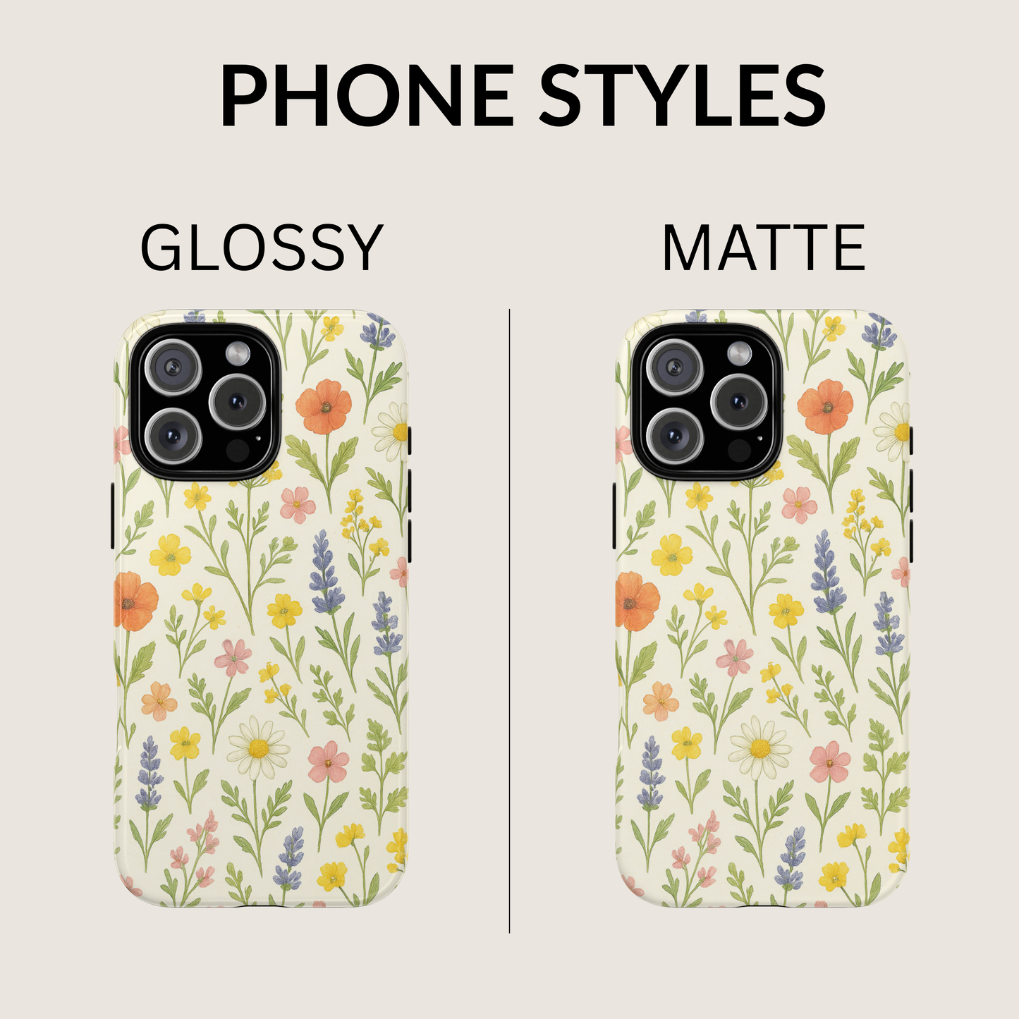 iPhone 17 Pro Max Case | Wildflowers (Tough)