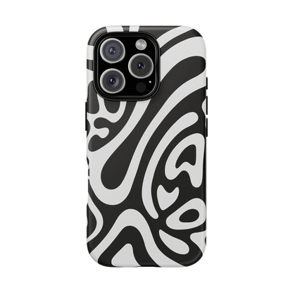 iPhone 17 Pro Max Case | Black Wave (Tough)