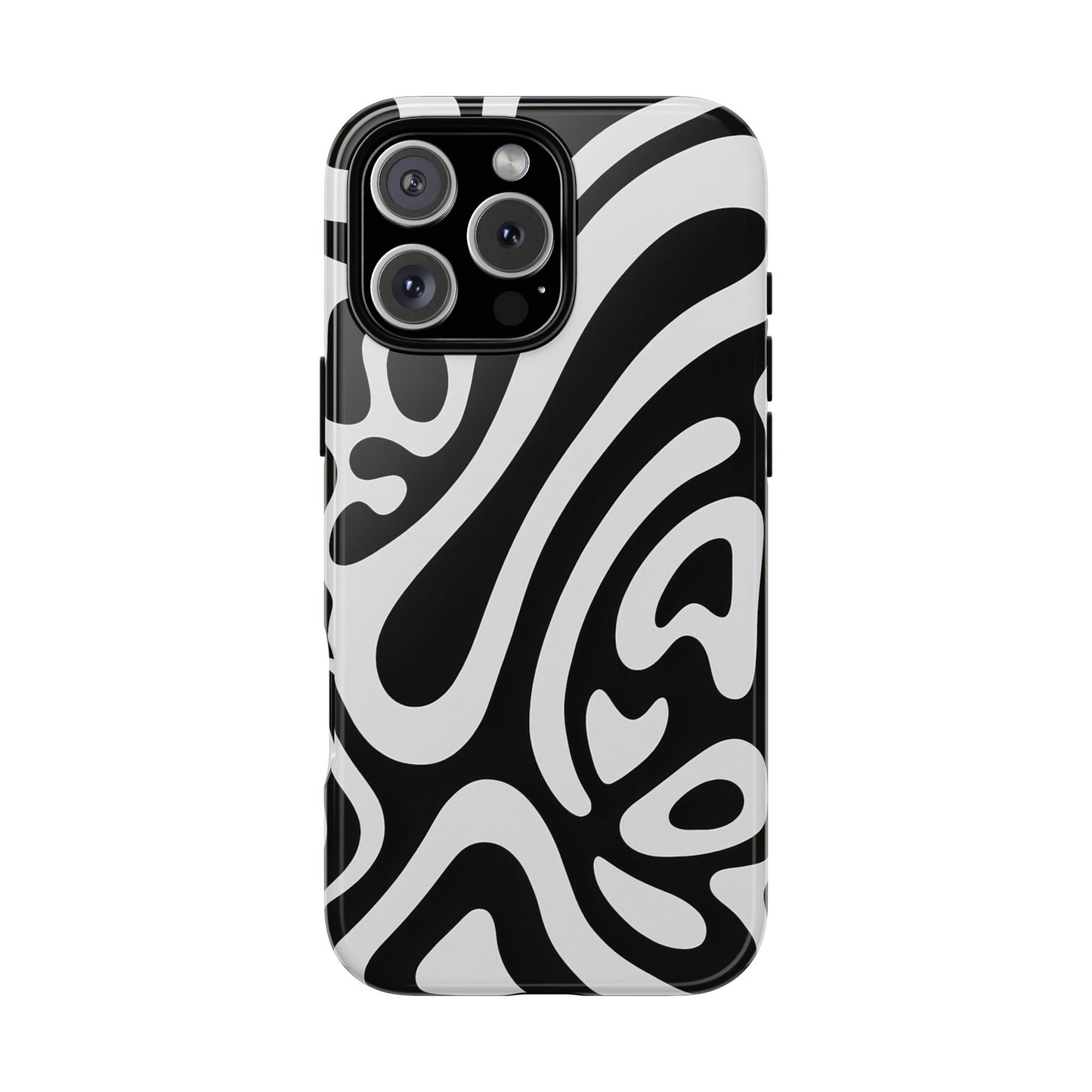 iPhone 17 Pro Max Case | Black Wave (Tough)