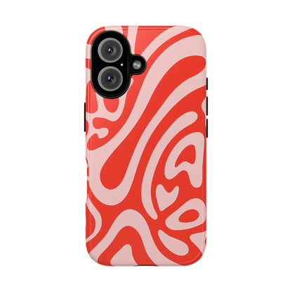 iPhone 17 Pro Max Case | Red Wave (Tough)