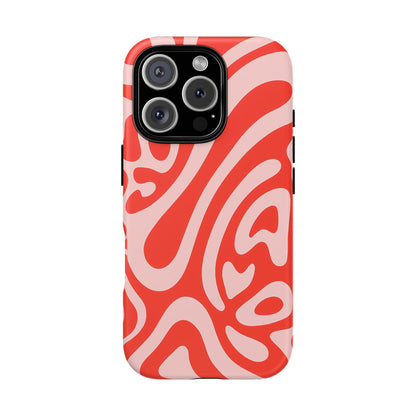 iPhone 17 Pro Max Case | Red Wave (Tough)