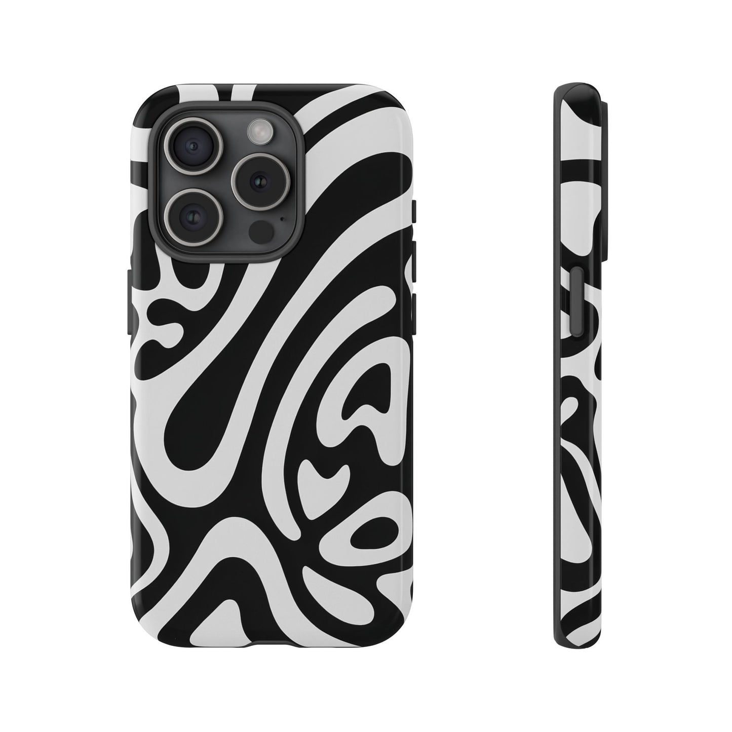 iPhone 17 Pro Max Case | Black Wave (Tough)