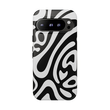 iPhone 17 Pro Max Case | Black Wave (Tough)
