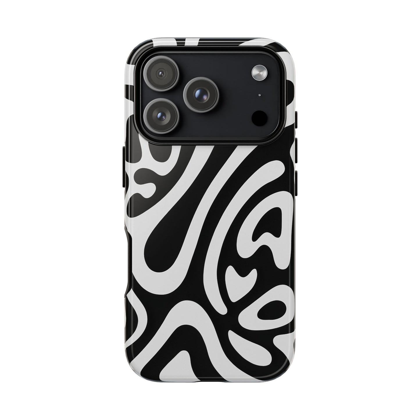 iPhone 17 Pro Max Case | Black Wave (Tough)