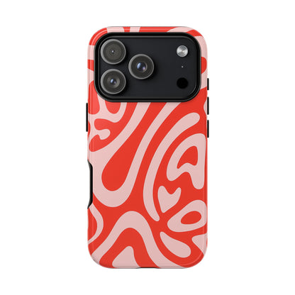 iPhone 17 Pro Max Case | Red Wave (Tough)
