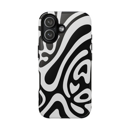 iPhone 17 Pro Max Case | Black Wave (Tough)