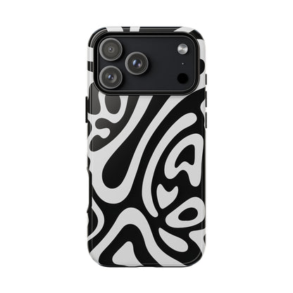 iPhone 17 Pro Max Case | Black Wave (Tough)