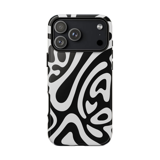 iPhone 17 Pro Max Case | Black Wave (Tough)
