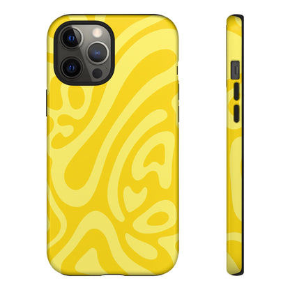 iPhone 17 Pro Max Case | Yellow Wave (Tough)