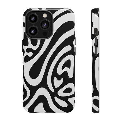 iPhone 17 Pro Max Case | Black Wave (Tough)