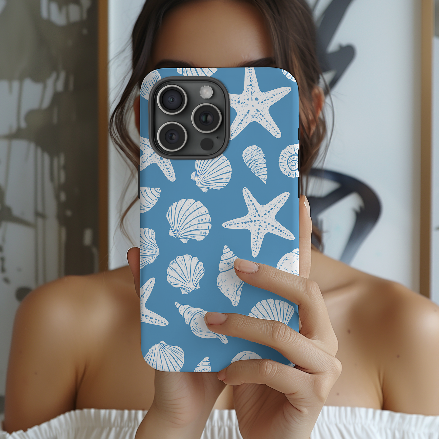 iPhone 17 Pro Max Case | White Star (Tough)