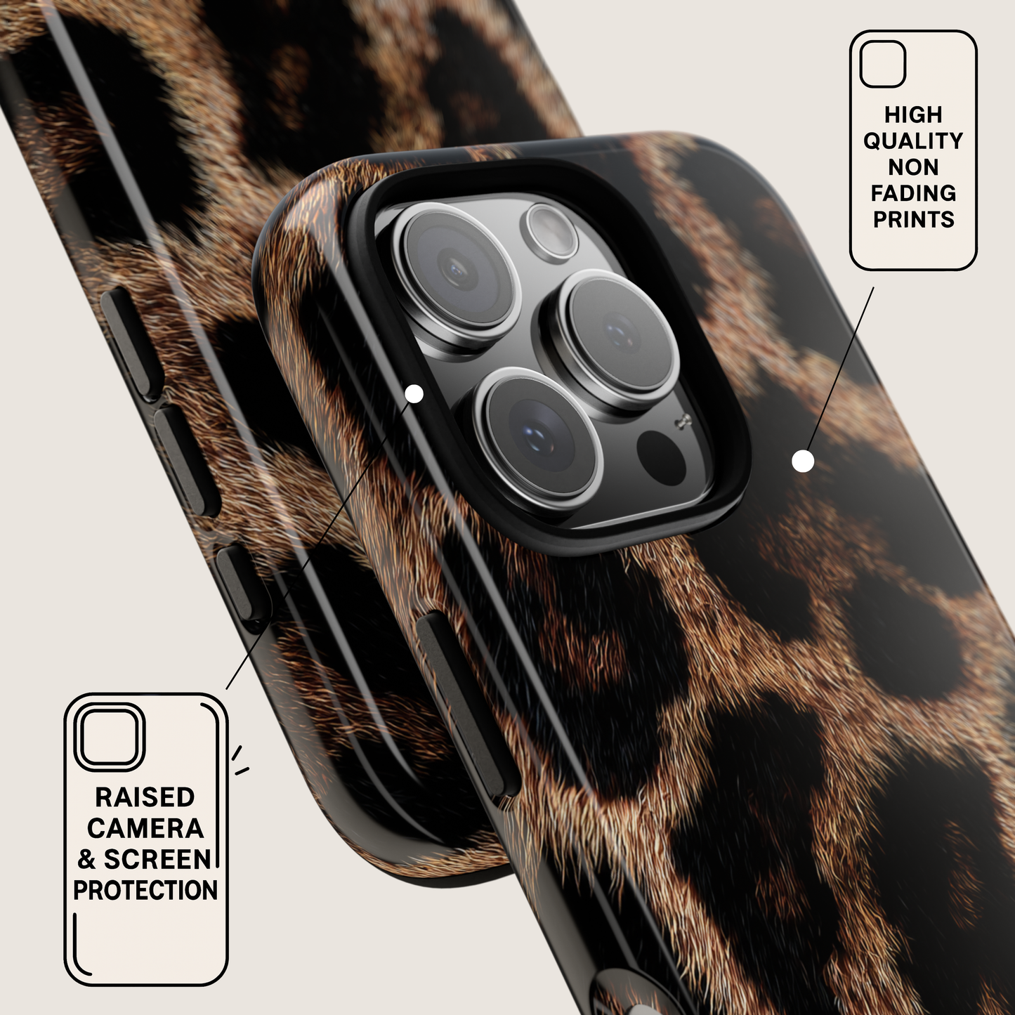 iPhone 17 Pro Max Case | Leopard (Tough)